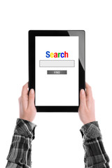 Search The Internet on Tablet Computer