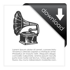 Music mp3 download icon
