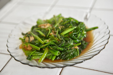 Sauted Japanese spinach