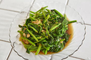 Sauted Japanese spinach