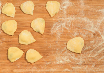 Ravioli a forma di cuore