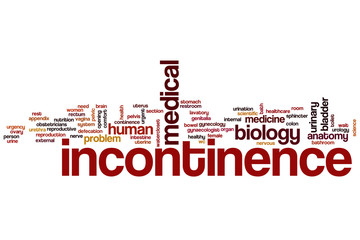 Incontinence word cloud