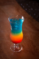 Rainbow cocktail