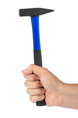 Hand with hammer