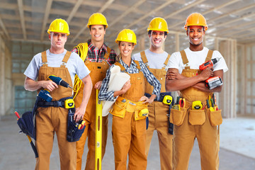 Group of construction workers.
