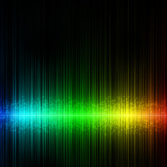 sound waves on a dark background