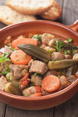 Pork and okra gumbo