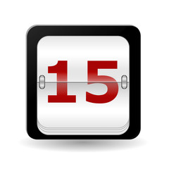 Obraz premium desk calendar on white background