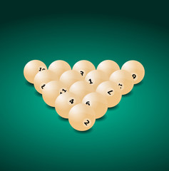 billiard balls