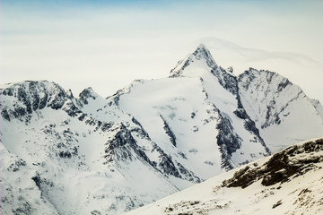 Fototapeta na wymiar Highest peak of Austria, Grossglockner (3,798 m)