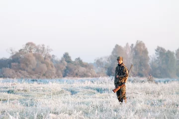 Papier Peint photo Lavable Chasser Winter hunting