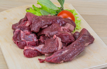 Raw venison