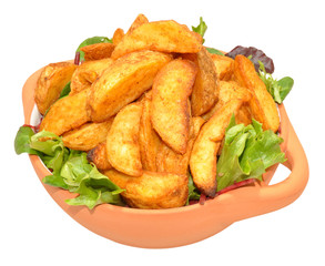 Potato Wedges In Bowl