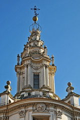 Fototapeta na wymiar Roma, la chiesa di Sant'Ivo alla Sapienza