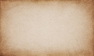 Realistic brown cardboard stained vector texture