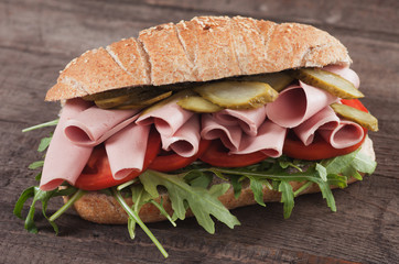 Baloney submarine sandwich © Igor Dutina