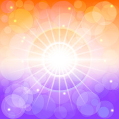 Fototapeta premium Abstract background with stars and bokeh. Vector. 1