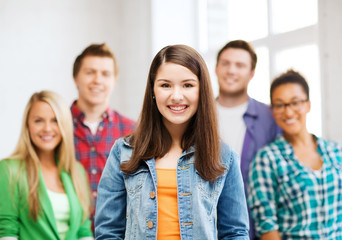 group of students at school