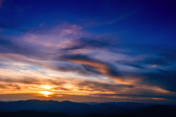 sky with clouds and sun