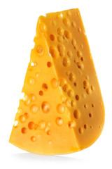 Cheese isolated on white background