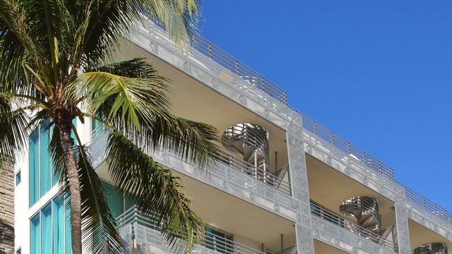 Miami Beach and architecture 4k video