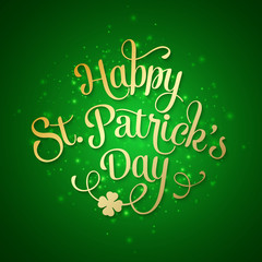 Typographic Saint Patrick's Day Greeting Card