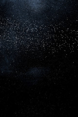 abstract white powder explosion