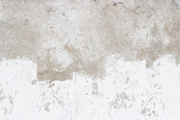 Old stucco white wall background or texture
