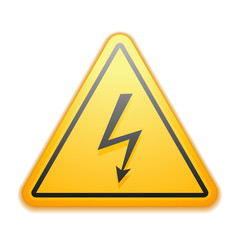 High voltage sign