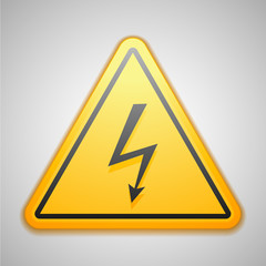 High voltage sign