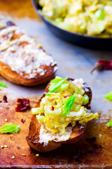 bruschetta with celery