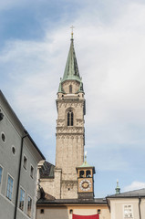 Fototapeta na wymiar Franciscan Church (Franziskanerkirche) at Salzburg, Austria
