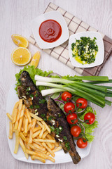 Delicious grilled fish