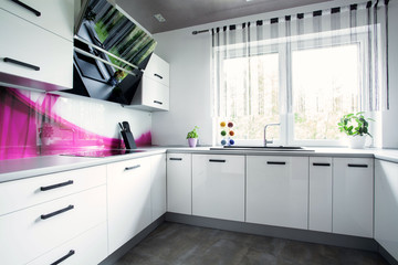 Bright white kitchen