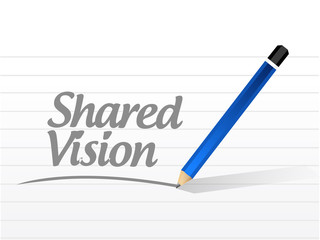 shared vision message illustration design