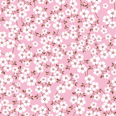 Obraz na płótnie Canvas lovely floral seamless pattern background
