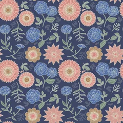 Türaufkleber elegant floral seamless pattern © JoyImage