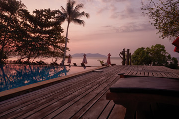 Ancient asian tropic pool e