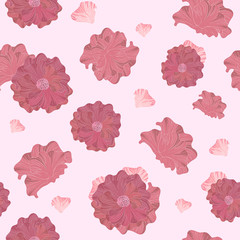 graceful seamless floral pattern