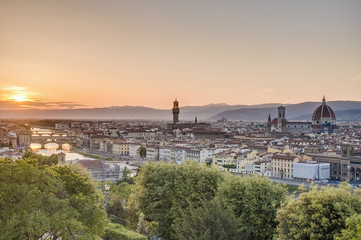 Obraz premium Florence's as seen from Piazzale Michelangelo, Italy