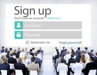 Sign Up Register Online Internet Web Concept