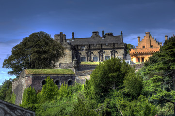 Fototapeta na wymiar Side view of Stirling Castle