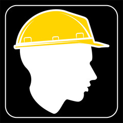 worker sign - Construction Site, vector