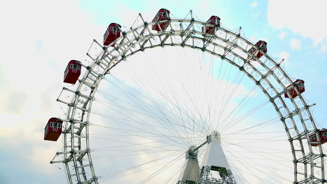 Giant Ferris wheel in Vienna, Austria