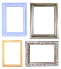 Collage of frames isolated on white