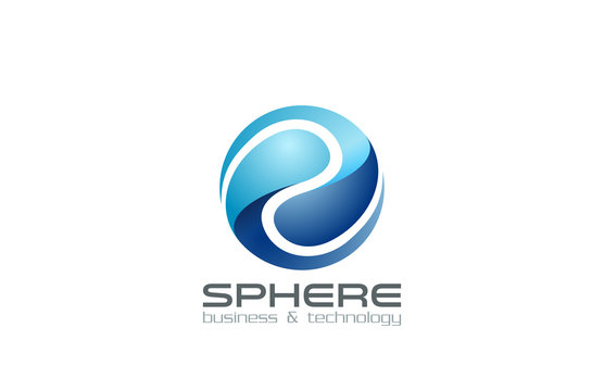 Logo Sphere Abstract Business Technology Infinity loop