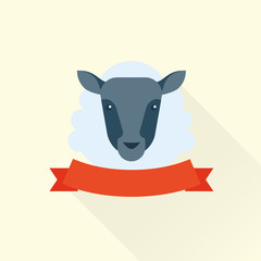 sheep vector icon