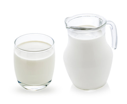 milk isolated on white
