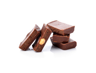 Chocolate isolated on white background