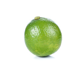 lime fruit isolated on white background